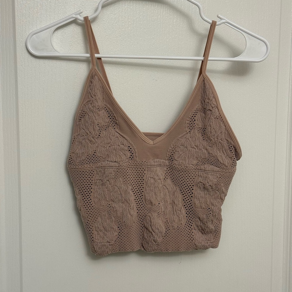 Dusty Pink Lace Crop Top